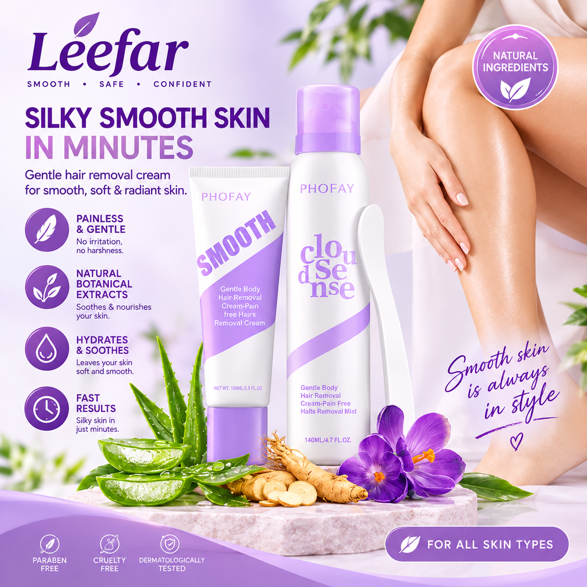 Gentle Body Hair Removal Kit
