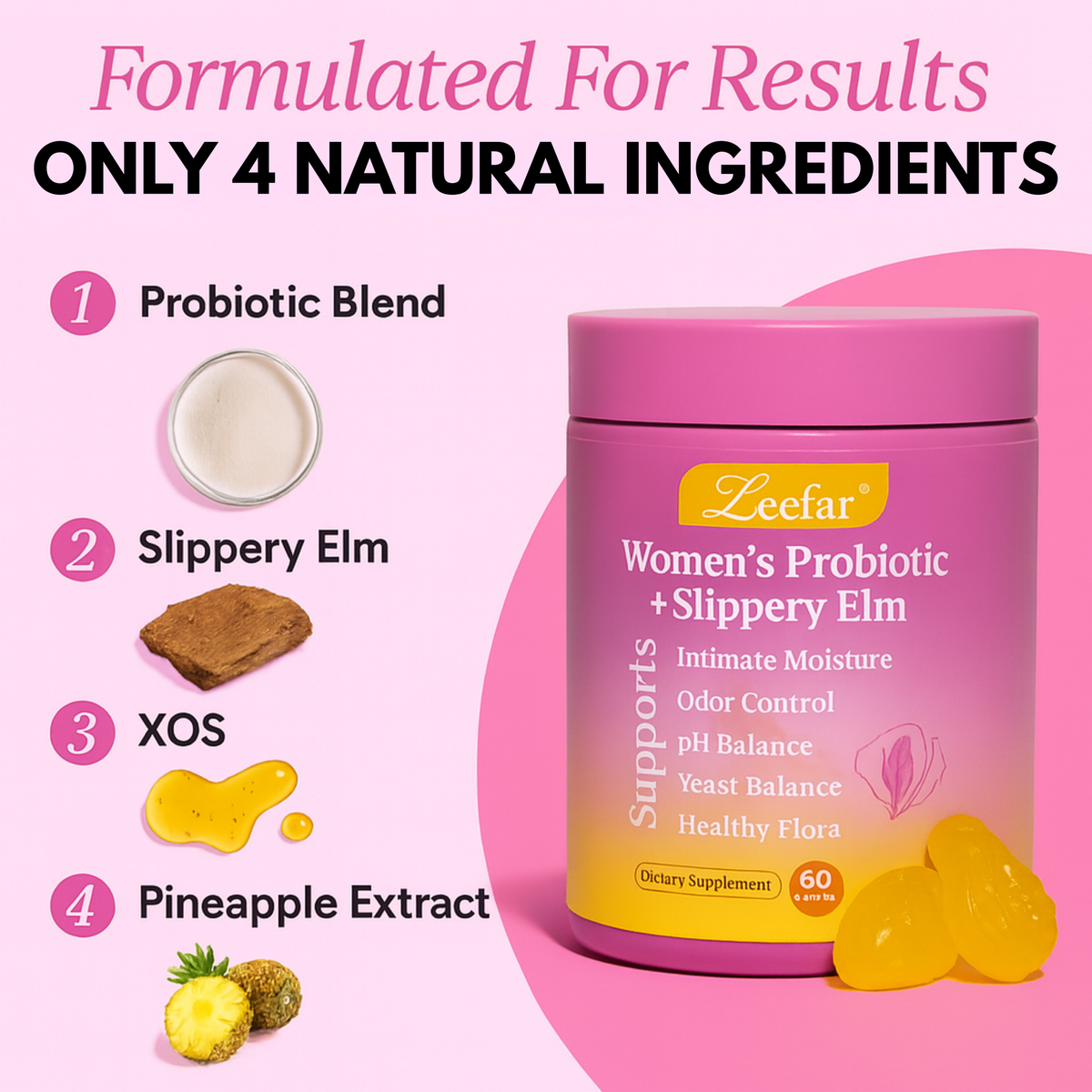 Leefar HerBalance Probiotic Gummies
