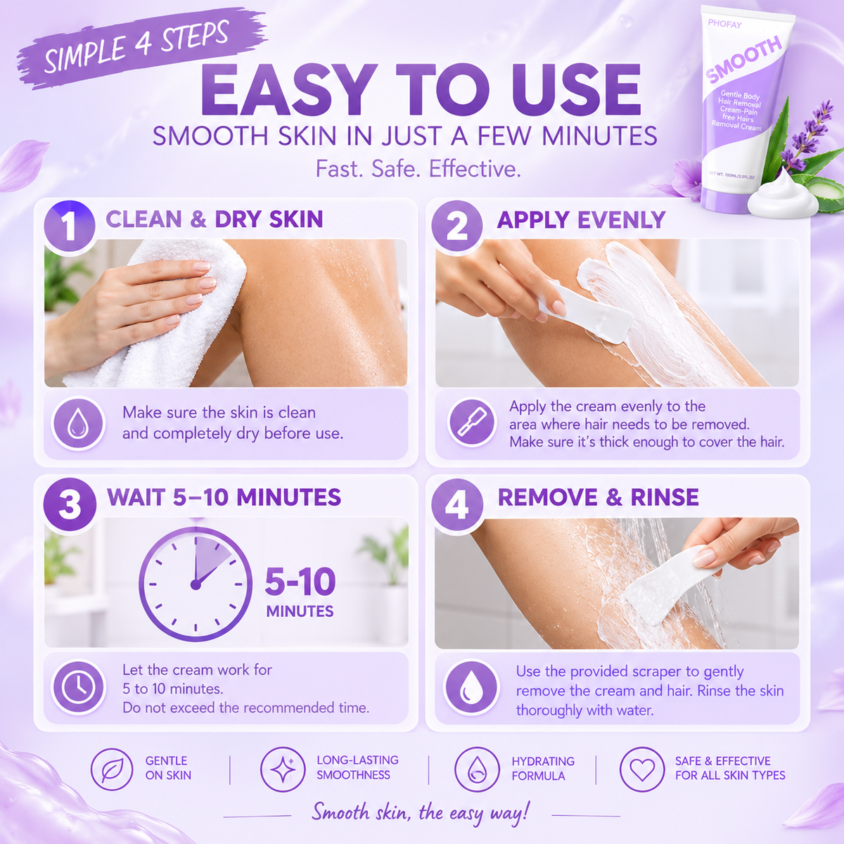 Gentle Body Hair Removal Kit